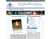 Tablet Screenshot of kriptonfountains.com